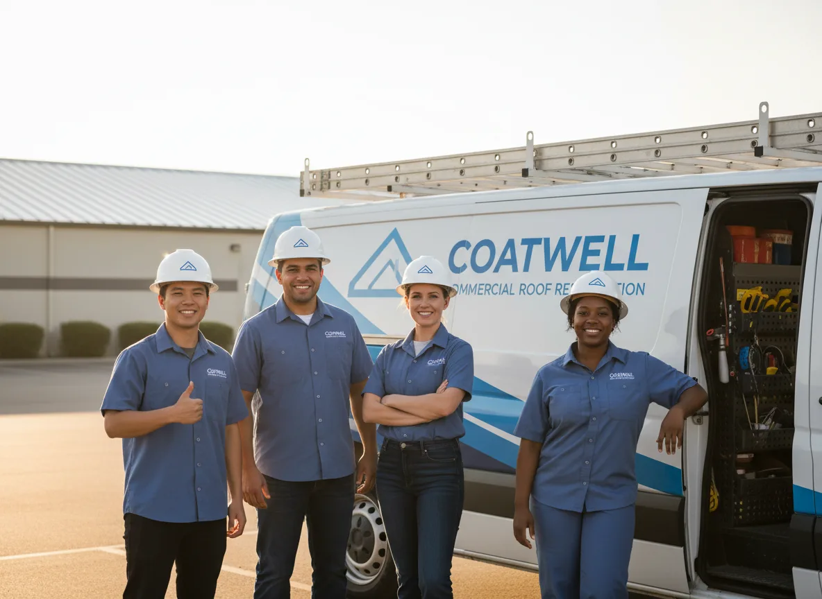 Commercial roof coating company in Jones, MI